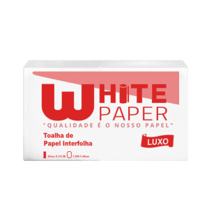 WHITE PAPER TOALHA INT LUXO 20X21 C/1000 FOLHAS