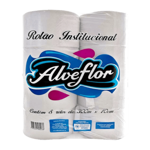 PH ALVEFLOR ROLÃO BRANCO 300M FD C/8 ROLOS