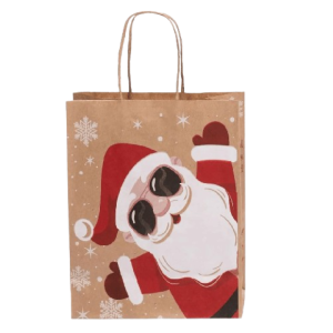 SACOLA PAPEL KRAFT NATURAL NOEL 27X20X33 C/10 UNIDADES