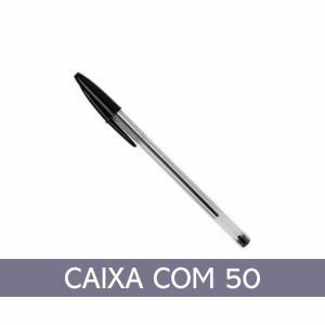 CANETA ESFEREOGRAFICA BIC PRETA [CAIXA COM 50]